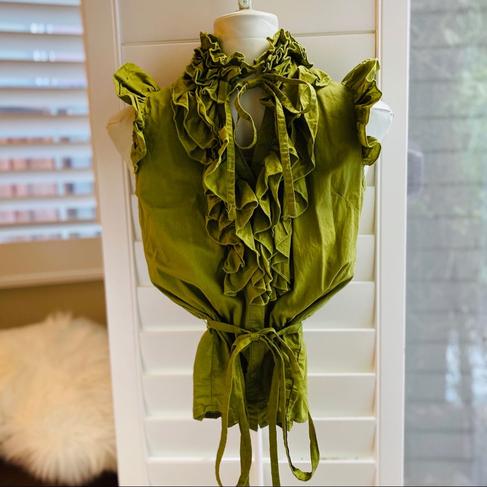 Vintage Aziz Ruffled Top (S) - Picture 2 of 7